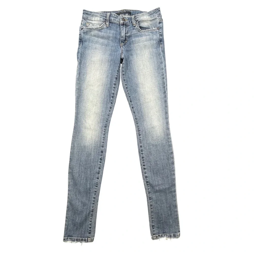 Joe's Jeans Blue The Skinny Kiana Raw Hem Denim Jeans Women 27